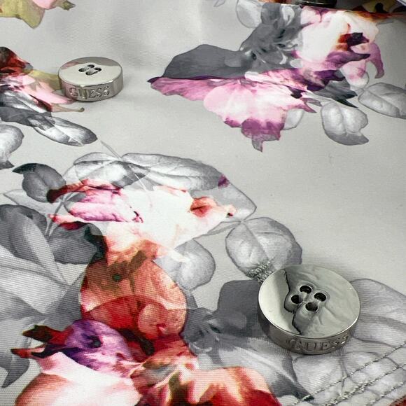 GUESS floral trench jacket NWT New size Small - Picture 4 of 13